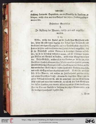Besondere Grundsäze (§19-50)
