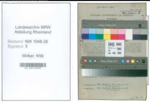 Entnazifizierung Willi Wirker , geb. 05.06.1903 (Angestellter)