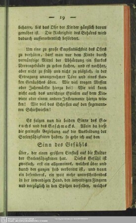 Sinn des Gefühls