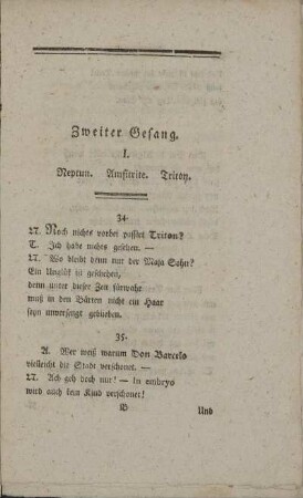 Zweiter Gesang