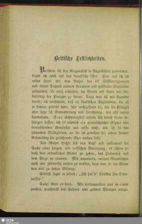 Britische Festlichkeiten