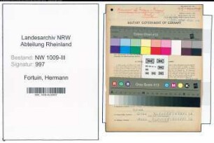 Entnazifizierung Hermann Fortuin , geb. 22.07.1892 (Betriebsleiter)