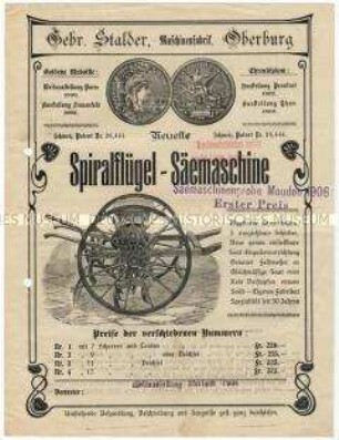 Spiralflügel-Sämaschine