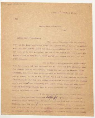 Brief an Hugo Winkelmann : 14.02.1920