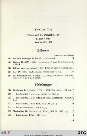 Böhmen (Nr. 242-246)