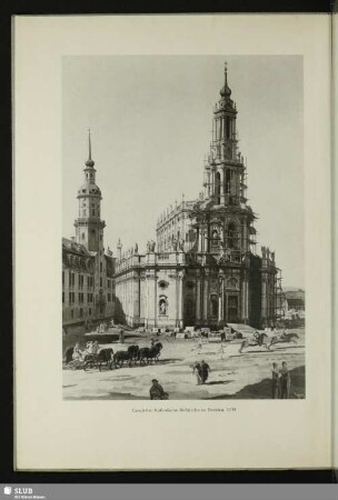 Canaletto: Katholische Hofkirche zu Dresden. 1748