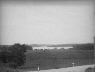 Saint John River Landschaft : Blick auf die Landschaft vor der kanadischen Stadt Saint John. Im Hintergrund der Saint John River.