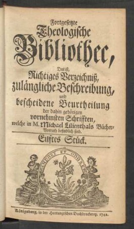 Eilftes Stück