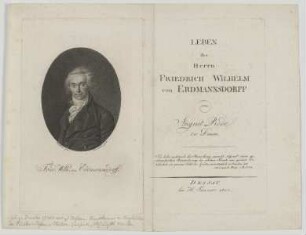 Bildnis des Fried. Wilh. von Erdmannsdorff
