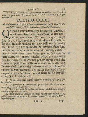 Decisio CCCCI. - CCCCXX.