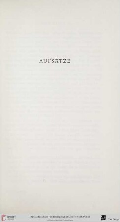 Aufsätze