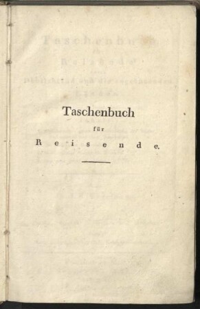 Taschenbuch für Reisende durch Deutschland und die angränzenden Länder