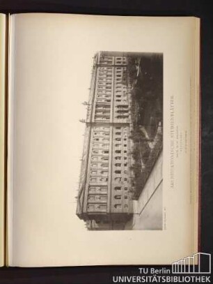 Architektonische Studienblätter. Serie III, No. 140. Justiz-Gebäude. Stuttgart.