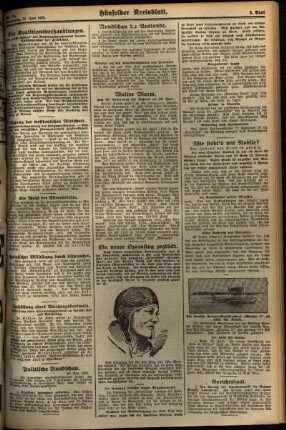 Zweite Ausgabe vom Donnerstag, den 21. Juni 1928.
