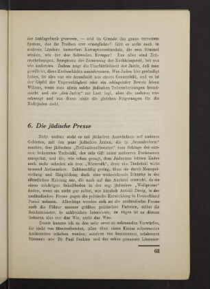 6. Die jüdische Presse