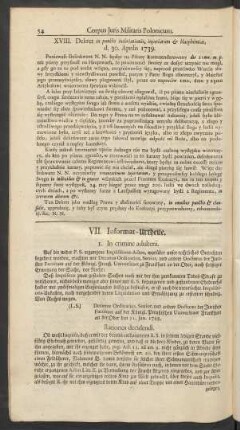 VII. Informat-Urtheile