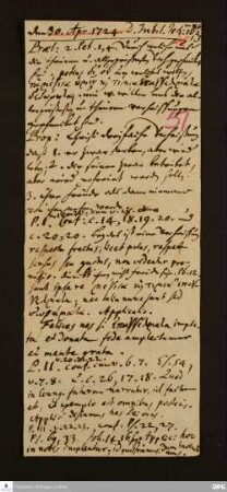 Disposition der Predigt von August Hermann Francke über Joh 16 am 30.04.1724.