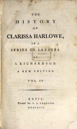 The history of Clarissa Harlowe : in a series of letters, 4