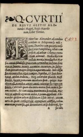 Q. Curtii De Rebus Gestis Alexandri Magni, Regis Macedonum, Liber Tertius.