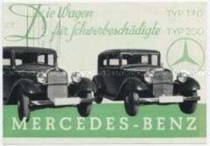 Autos für Schwerbeschädigte Typ 170 und 200