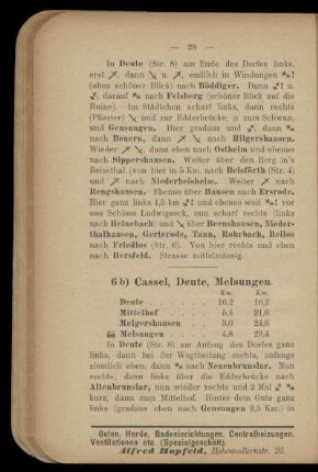 6b) Cassel, Deute, Melsungen
