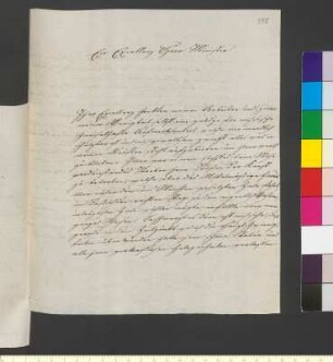 Brief von Kaiser, Adolph an Goethe, Johann Wolfgang von