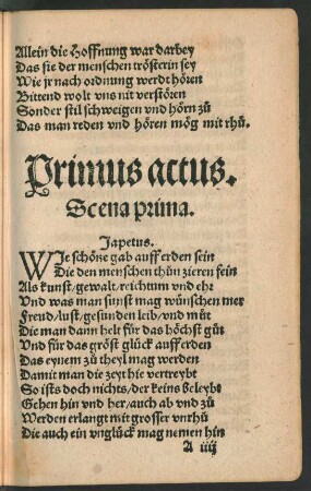 Primus actus.