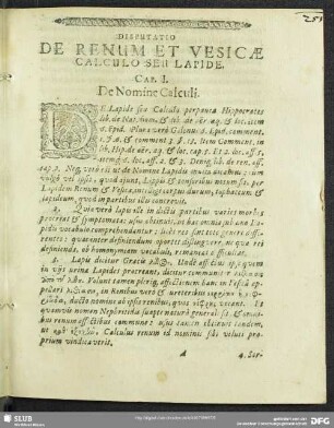 Cap. I. De Nomine Calculi
