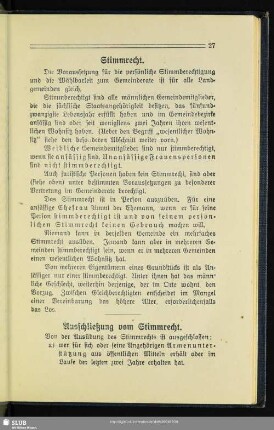 Stimmrecht