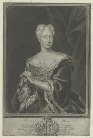 Bildnis der Charlotta Amalia de Hoheloh et Gleichen