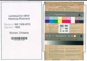 Entnazifizierung Christine Konnen , geb. 11.09.1918 (Postangestellte)