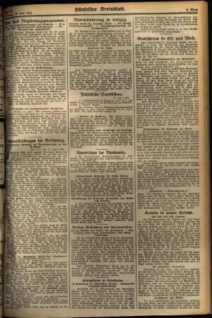 Zweite Ausgabe vom Dienstag, den 19. Juni 1928.