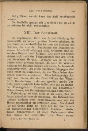 XIII. Der Schafstall.