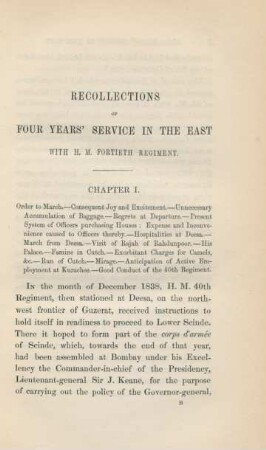 Chapter I. Order to march ...
