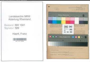 Entnazifizierung Franz Haertl , geb. 28.02.1922 (Betriebsfuehrer)