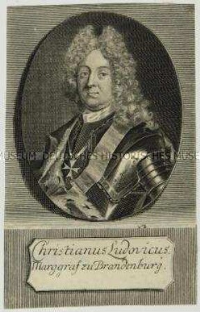 Brustbildnis des Christian Ludwig Markgraf zu Brandenburg