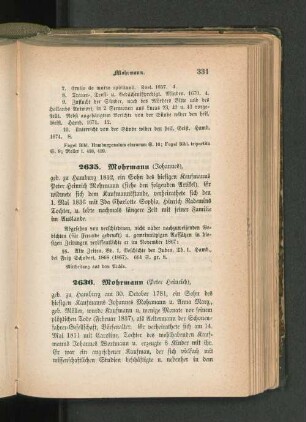 2635. Mohrmann (Johannes)