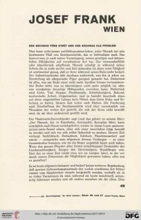 Josef Frank, Wien