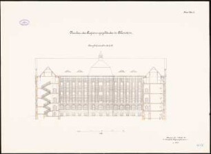 Regierungsgebäude, Allenstein: Schnitt 1:100
