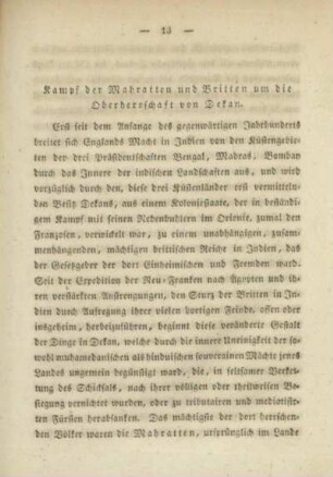 Kampf der Mahratten und Britten um die Oberherrschaft von Dekan