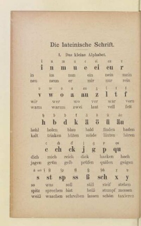 Die lateinische Schrift