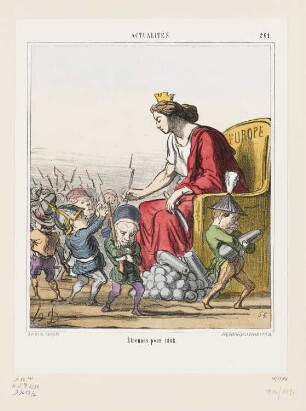 Étrennes pour 1868, Blatt 261 der Folge „Actualités“, in: „Le Charivari“, Paris 1867