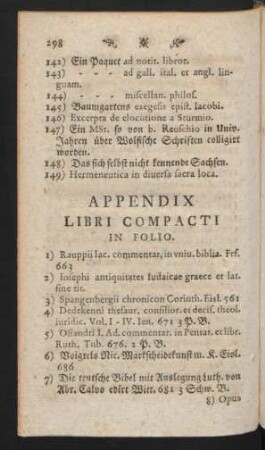 Appendix Libri Compacti