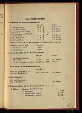 Unterrichtsmittel