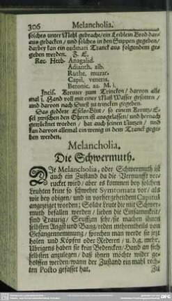 Melancholia. Die Schwermuth