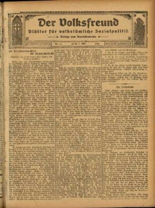 Ausgabe vom Sonntag, den 07. Juni 1914.
