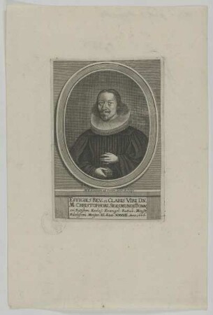 Bildnis des Christoph Sigmund Donauer