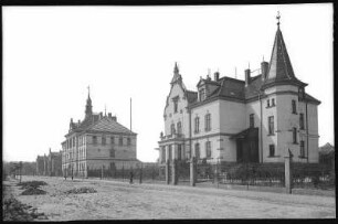 Rochlitz. Bismarckstraße und Realschule