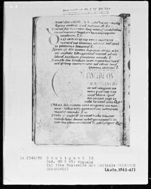 Graduale-Sakramentar-Lektionar (Missale) — Ordinarium Missae, Folio 114recto-117verso — ---, Folio 114recto-117versoInitiale C(oncede quaesumus), Folio 126verso