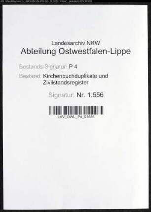 Kirchenbuchduplikate der katholischen Gemeinde (GHT 1858). (Gemeinde: Benninghausen, katholische Gemeinde)